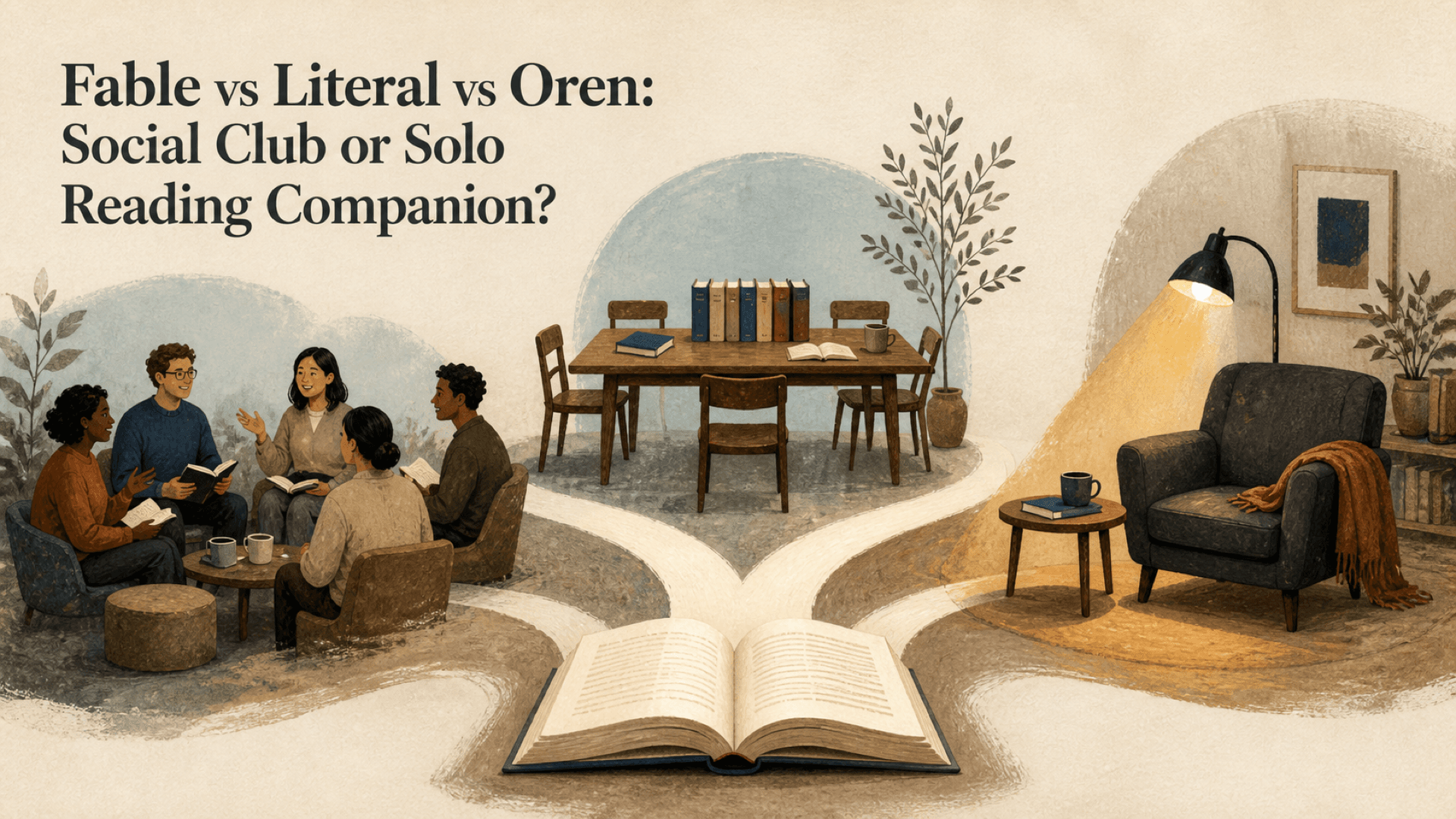 Fable vs Literal vs Oren: Social Club or Solo Reading Companion?