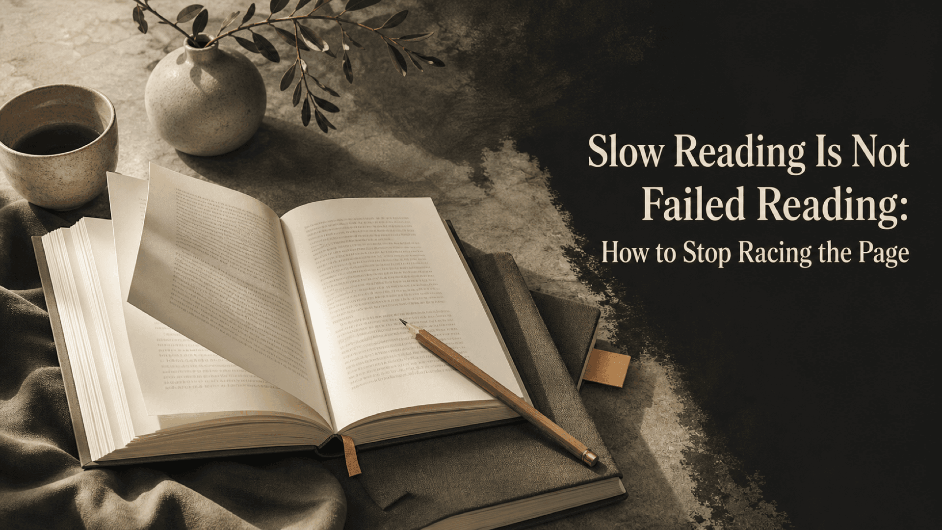 Slow Reading Is Not Failed Reading: How to Stop Racing the Page